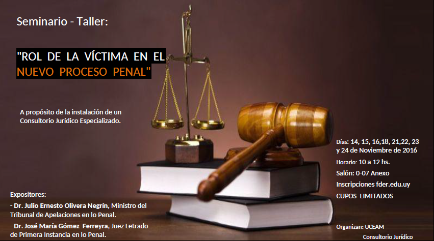 Seminario - Taller: "Rol de la Víctima en el Nuevo Proceso Penal"